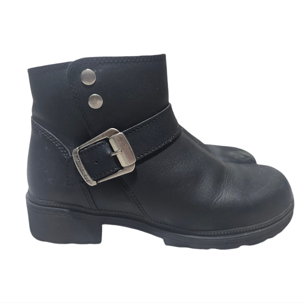 Milwaukee MC Biker Leather Riding Boot Motorcycle MB254 sz 10